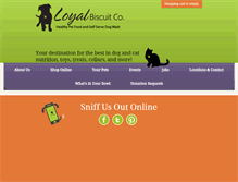 Tablet Screenshot of loyalbiscuit.com